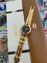 Load image into Gallery viewer, Vintage 1980s Gucci 3300M Gold Plated Watch w/ Box
