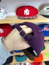 Load image into Gallery viewer, Vintage New York University NYU Wool / Suede Strapback Hat
