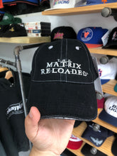 Load image into Gallery viewer, Vintage 2003 The Matrix Reloaded Movie Promo Velcro Strapback
