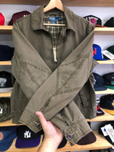 Load image into Gallery viewer, Vintage Polo Ralph Lauren Military Style Plaid Lined Bomber Jacket Size Medium
