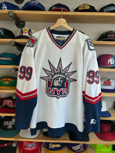 Load image into Gallery viewer, Vintage Starter New York Rangers Wayne Gretzky Liberty Head Jersey Large
