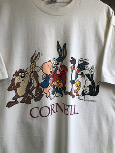 Vintage 1993 Looney Tunes Cornell University Tee Size XL