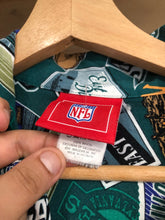 Load image into Gallery viewer, Vintage NFL Philadelphia Eagles Hawaiian Style Button Shirt Size Large
