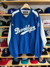 Load image into Gallery viewer, Vintage Majestic Cooperstown Brooklyn Dodgers Pullover Windbreaker Large NWT

