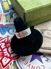 Load image into Gallery viewer, GUCCI .925 Silver Ghost Band Ring 10.5 w/ Box
