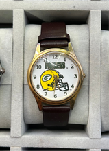 Load image into Gallery viewer, Vintage 1995 Green Bay Packers Gold Tone Quartz Watch
