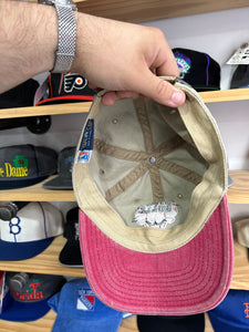 Vintage Chicago Bulls G Cap Khaki Denim Strapback Dad Hat