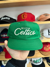 Load image into Gallery viewer, Vintage Sports Specialties Boston Celtics Single Line Script SnapBack Hat
