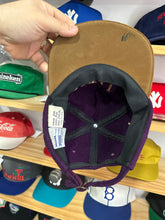Load image into Gallery viewer, Vintage New York University NYU Wool / Suede Strapback Hat
