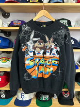 Load image into Gallery viewer, Vintage 1996 Space Jam All Over Print Crewneck Youth XL
