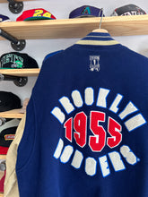 Load image into Gallery viewer, Vintage Mirage Brooklyn Dodgers 1955 Leather Wool Varsity Jacket 2XL
