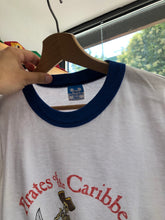 Load image into Gallery viewer, Vintage 80’s Disneyland Pirates Of The Caribbean Ringer Tee Size S/M
