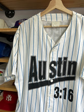 Load image into Gallery viewer, Vintage 90s Stone Cold Steve Austin 3:16 Pinstripe Baseball Jersey XL
