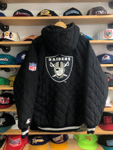 Load image into Gallery viewer, Vintage Starter Los Angeles Raiders Quilted Puffer Jacket Size Large
