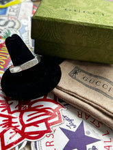 Load image into Gallery viewer, GUCCI .925 Silver Hexagon Ring Size 9.5
