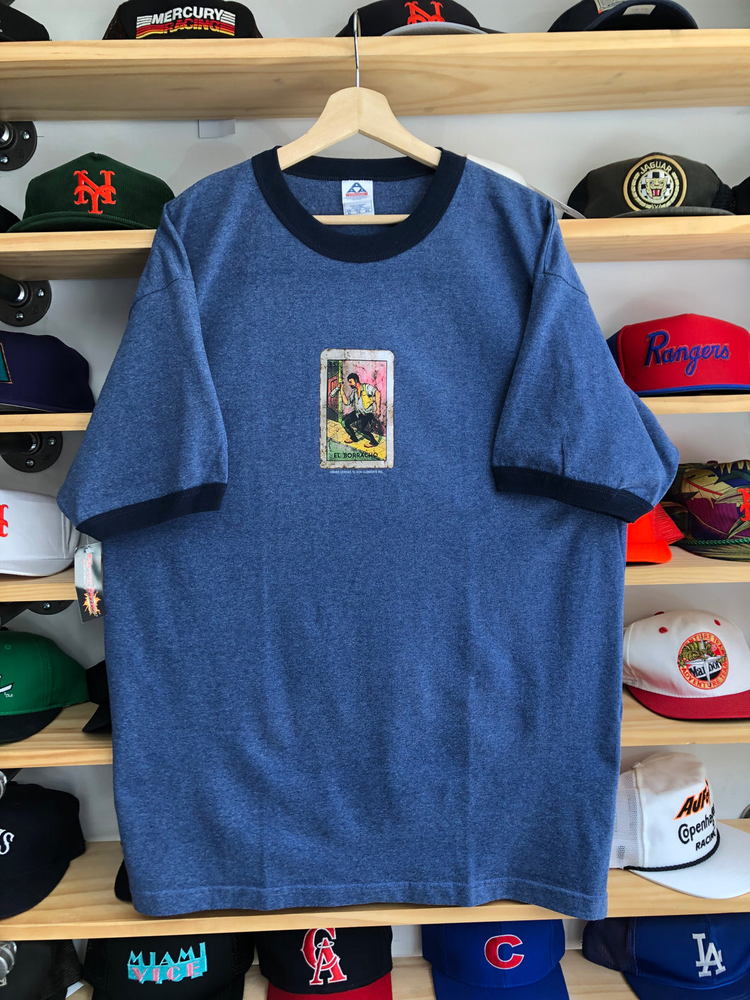 Deadstock Vintage Loteria El Borracho Tee Size XL