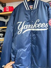 Load image into Gallery viewer, Vintage Majestic New York Yankees Script Dugout Jacket 2XL
