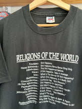 Load image into Gallery viewer, Vintage 90s Anvil Religions of the World Parody Tee XL
