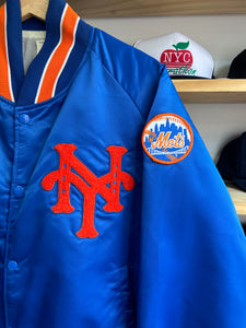 Vintage Pyramid New York Mets Satin Cotton Lined Jacket M / L