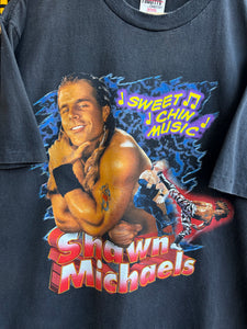 Vintage WWF 90s Shawn Michaels Sweet Chin Music Tee XL