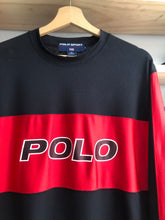 Load image into Gallery viewer, Vintage Polo Sport Spellout Mesh/Nylon Long Sleeve Size Large
