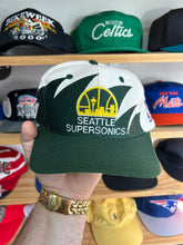 Load image into Gallery viewer, Vintage Logo Athletic Seattle SuperSonics Wool Sharktooth SnapBack
