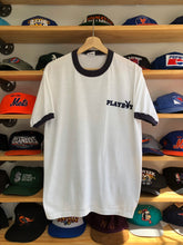 Load image into Gallery viewer, Vintage 80’s Playboy Spellout Ringer Promo Tee Size XL
