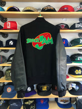 Load image into Gallery viewer, Vintage Jerry Leigh Space Jam Cast &amp; Crew Movie Promo Wool/Leather Varsity Jacket Size XL
