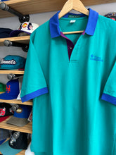 Load image into Gallery viewer, Vintage 90s Texas Instruments Teal Polo XL

