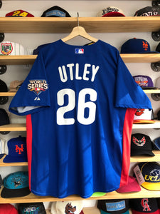 2009 Majestic Philadelphia Phillies Chase Utley World Series Jersey Size XL