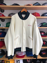 Load image into Gallery viewer, Vintage Ralph Lauren Polo Tennis Fleece Snap Button Bomber Jacket Size Large
