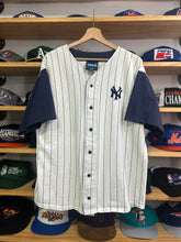 Load image into Gallery viewer, Vintage Late 90s/Early 2000s Adidas Yankees Cotton Jersey Size Medium
