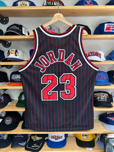 Load image into Gallery viewer, Vintage 90s Champion Chicago Bulls Jordan Pinstripe Authentic Jersey Sz 48 XL
