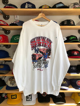 Load image into Gallery viewer, Deadstock Vintage Logo Athletic Yankees VS Mets 2000 Subway Series WS Long Sleeve Tee Size XL
