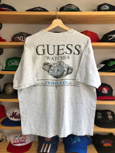 Load image into Gallery viewer, Vintage 90s Guess Watches Indiglo Double Sided Tee
