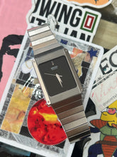 Load image into Gallery viewer, Vintage 1983 Seiko Steel Integrated Bracelet Blackout Dial Quartz Watch
