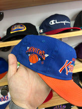Load image into Gallery viewer, Vintage New York Knicks Sports Specialties Twill Double Line Script SnapBack
