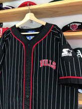 Load image into Gallery viewer, Vintage Starter Chicago Bulls Pinstripe Baseball Jersey Size XL
