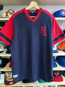 Vintage Ralph Lauren Polo Sport Baseball Jersey Tee Medium