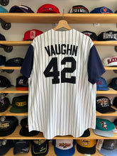 Load image into Gallery viewer, Vintage Anaheim Angels Majestic Mo Vaugh Pinstripe Jersey XL
