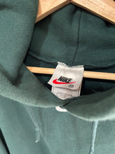 Load image into Gallery viewer, Vintage Nike 90s Made in USA Forest Green Center Swoosh Con Head Hoodie Medium / Large
