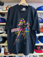 Load image into Gallery viewer, Vintage 90s Neon Design Football Tee XL
