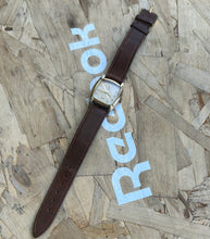 Load image into Gallery viewer, Vintage 1940’s Helbros Hand Wind 10k RGP Fang Lug Tank Watch

