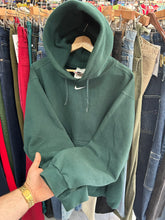 Load image into Gallery viewer, Vintage Nike 90s Made in USA Forest Green Center Swoosh Con Head Hoodie Medium / Large
