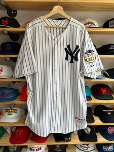 New York Yankees Majestic Authentic Pinstripe Blank w/ 2008 Patch 52 XXL