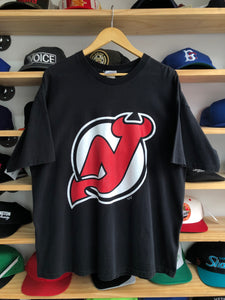 Vintage Magic Johnson Originals Single Stitched New Jersey Devils Logo Tee Size XL