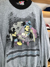Load image into Gallery viewer, Vintage Mickey &amp; Minnie Mouse Piano Music Crewneck Size Medium
