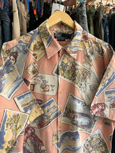 Load image into Gallery viewer, Vintage 90s Polo Ralph Lauren Pastel Pink Hawaiian Postcard Button Down Shirt XL

