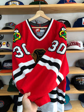 Load image into Gallery viewer, Vintage Nike Chicago Blackhawks Ed Belfour Authentic Jersey Size 44/Medium
