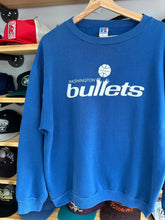 Load image into Gallery viewer, Vintage Russell Athletic Washington Bullets Team Issued Warmup Crewneck Large
